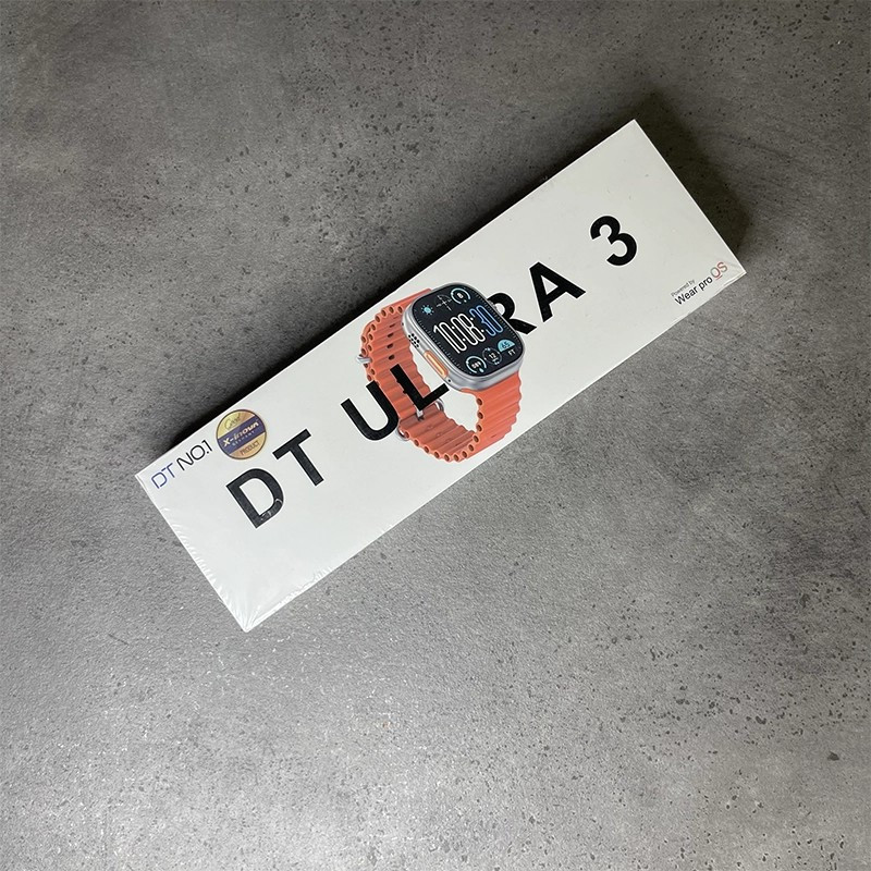 ساعت هوشمند 2.2 اینچی دی تی نامبر وان مدل DT ULTRA 3 با بند سیلیکونی
