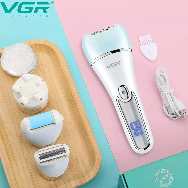 ست اصلاح موی بدن بانوان وی جی ار مدل V-733