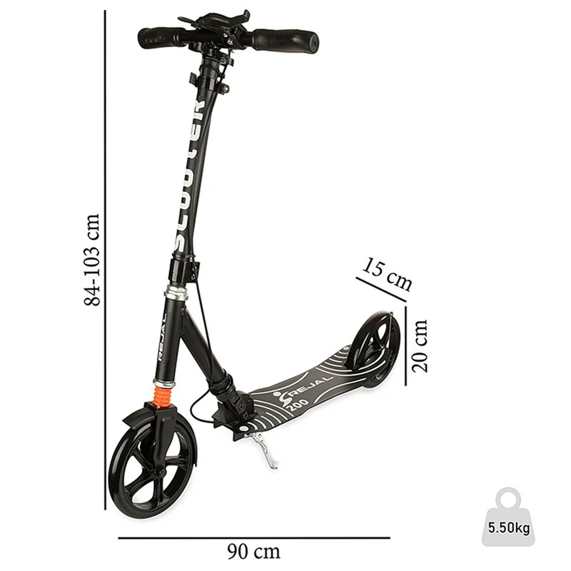 اسکوتر رجال مدل تاشو کد R-200TF ظرفیت وزنی 90 کیلوگرم