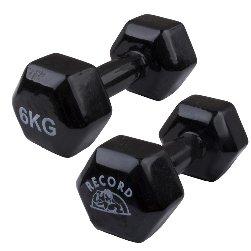دمبل ایروبیک رکورد کد 1621 وزن 6 کیلوگرم بسته 2 عددی
