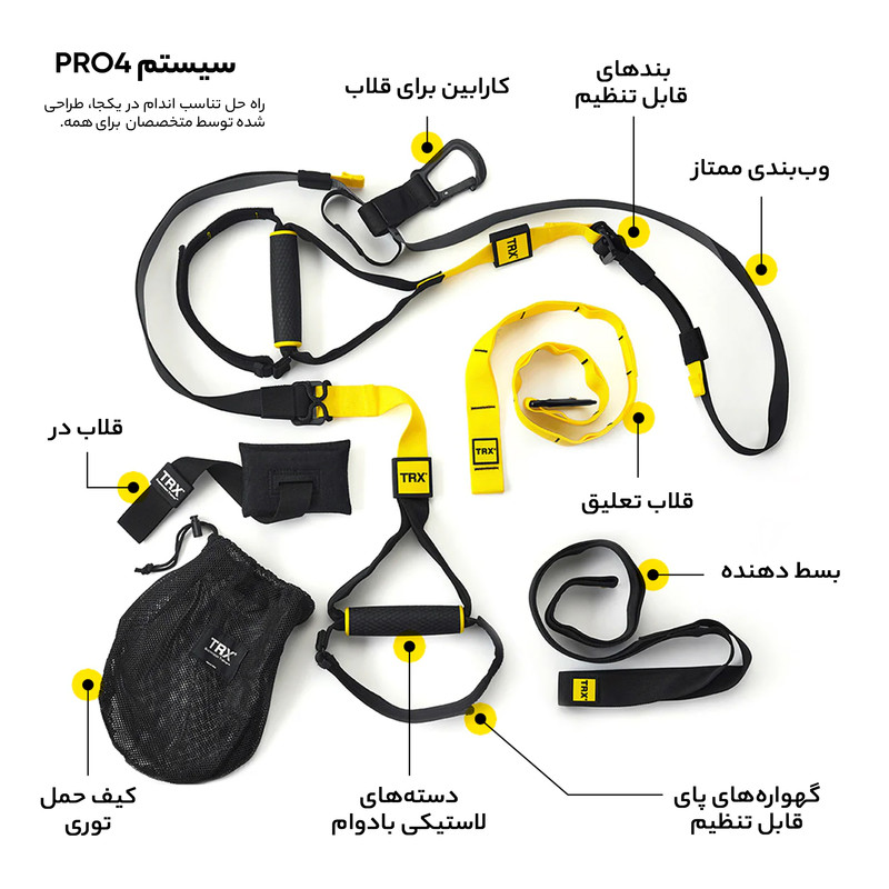 لوازم تناسب اندام دنیای تی آر ایکس مدل Pro System 2017