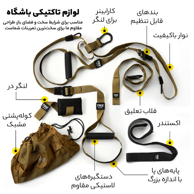 لوازم تناسب اندام تی آر ایکس مدل trxforce