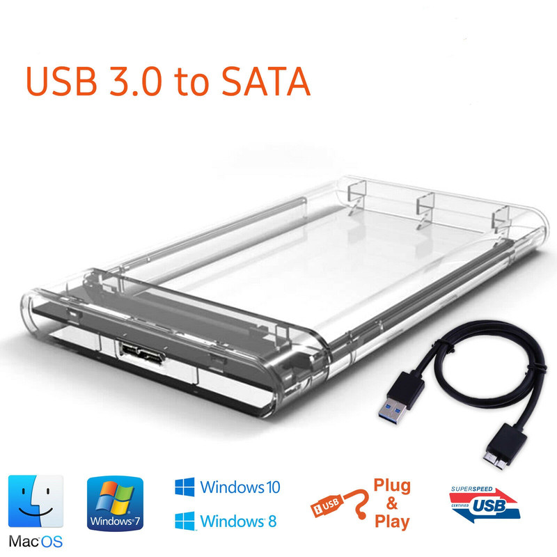 قاب هارد دیسک اکسترنال 2.5 اینچ مدل Glass