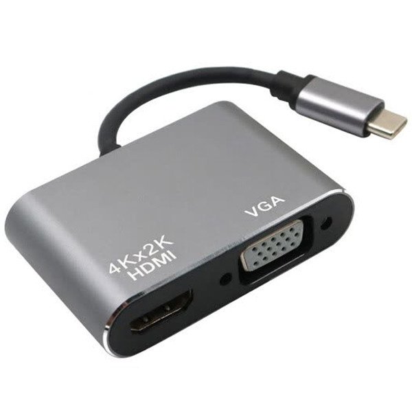 مبدل USB-C به HDMI/VGA مدل DJ61316