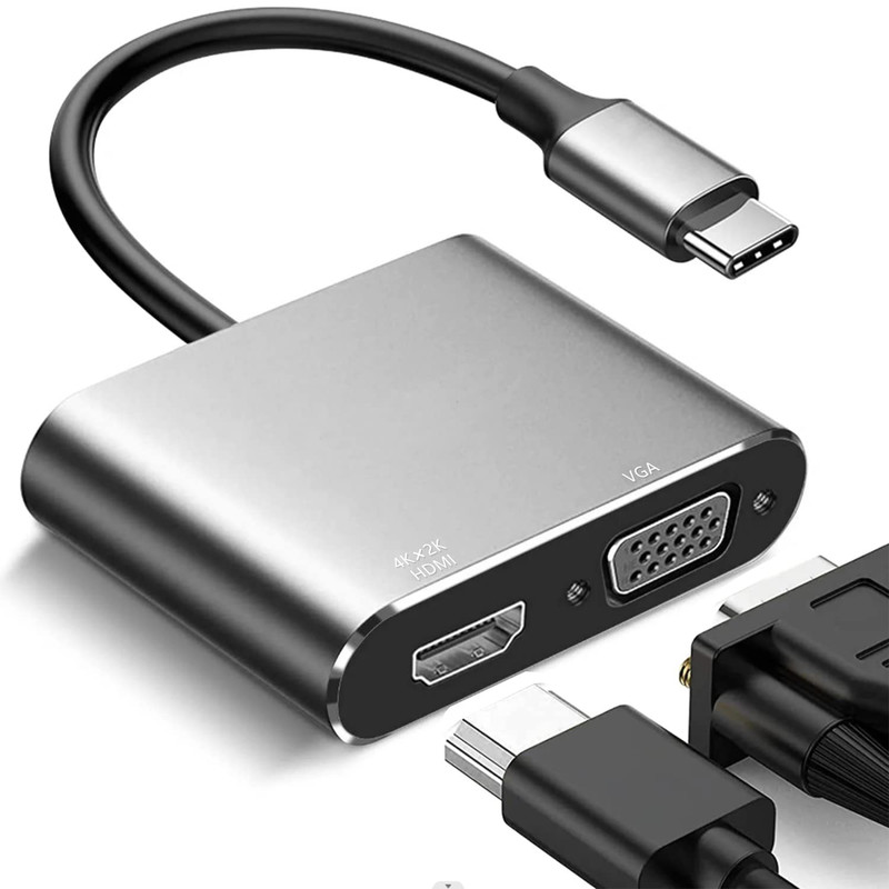 مبدل USB-C به HDMI/VGA مدل DJ61316