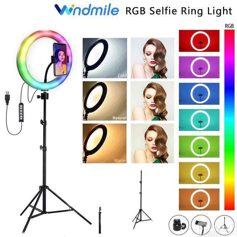 رینگ لایت مدل LJJ-30RGB