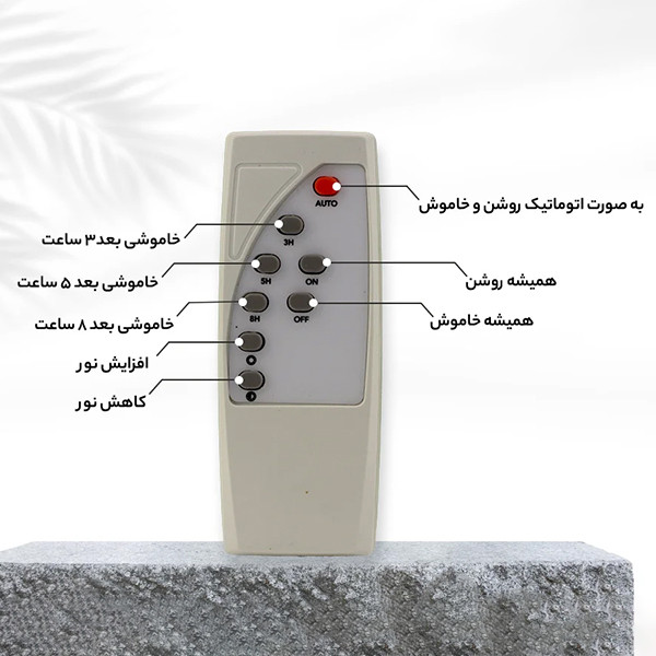 پروژکتور خورشیدی مدل 2WIN-200W به همراه پنل خورشیدی بسته سه عددی
