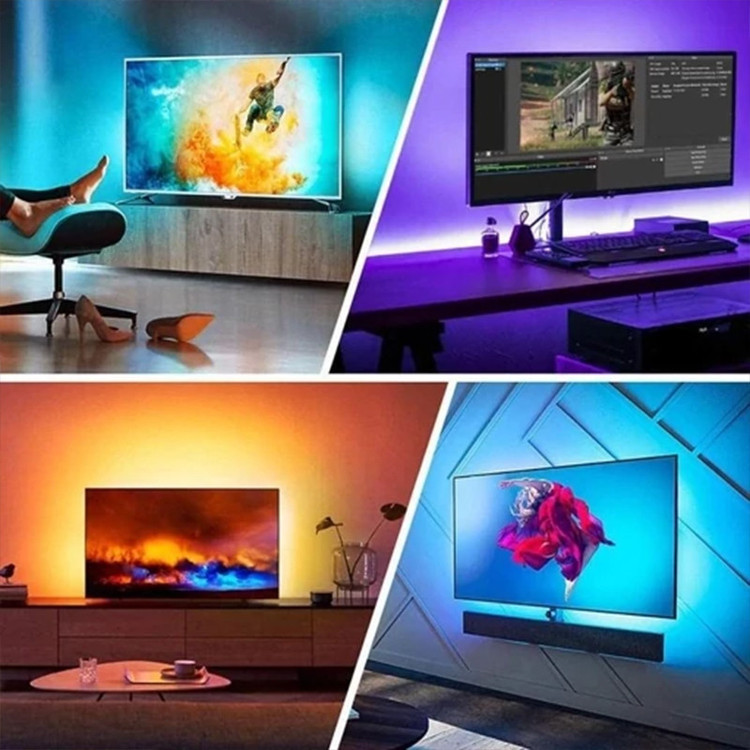 ریسه نئون لومیز مدل APP-5M RGB طول ۵ متر به همراه آداپتور