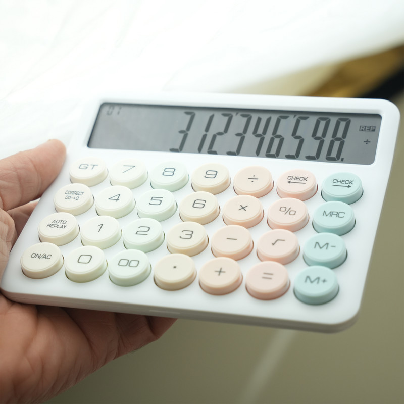 ماشین حساب رومیزی مدل پاستلی کد OS-9188