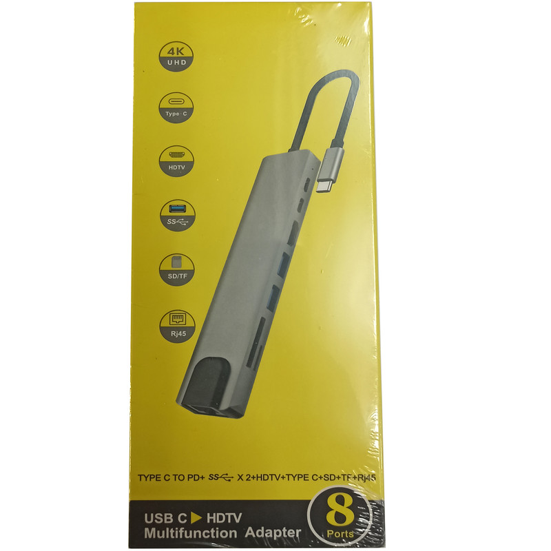 هاب 8 پورت USB-C مدل VI545
