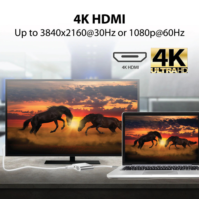 مبدل USB-C به VGA/HDMI مدل HK-1CT2P