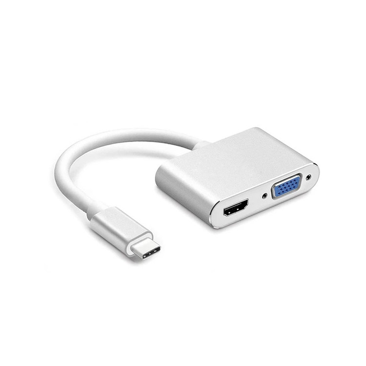 مبدل USB-C به VGA/HDMI مدل HK-1CT2P