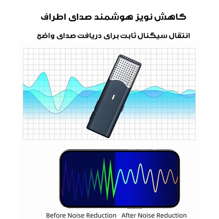 ست میکروفن بی سیم لومیز مدل SX-960 با درگاه اتصال لایتنینگ
