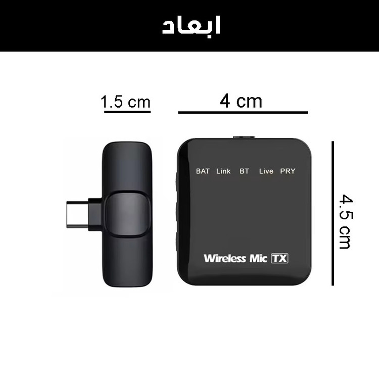 میکروفن بی سیم مدل K18 TYPE-C