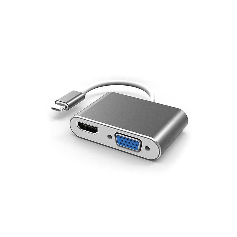 مبدل USB-C به HDMI/VGA مدل ph3206