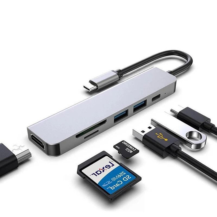 هاب ۶ پورت USB-c مدل szvivid