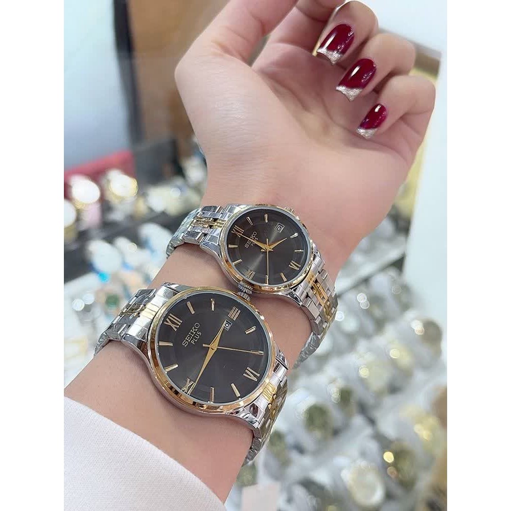 ساعت زنانه و مردانه سیکو کیفیت بالا شیک و زیبا رنگ ثابت ۔ساعت زنانه ۔ساعت مردانه