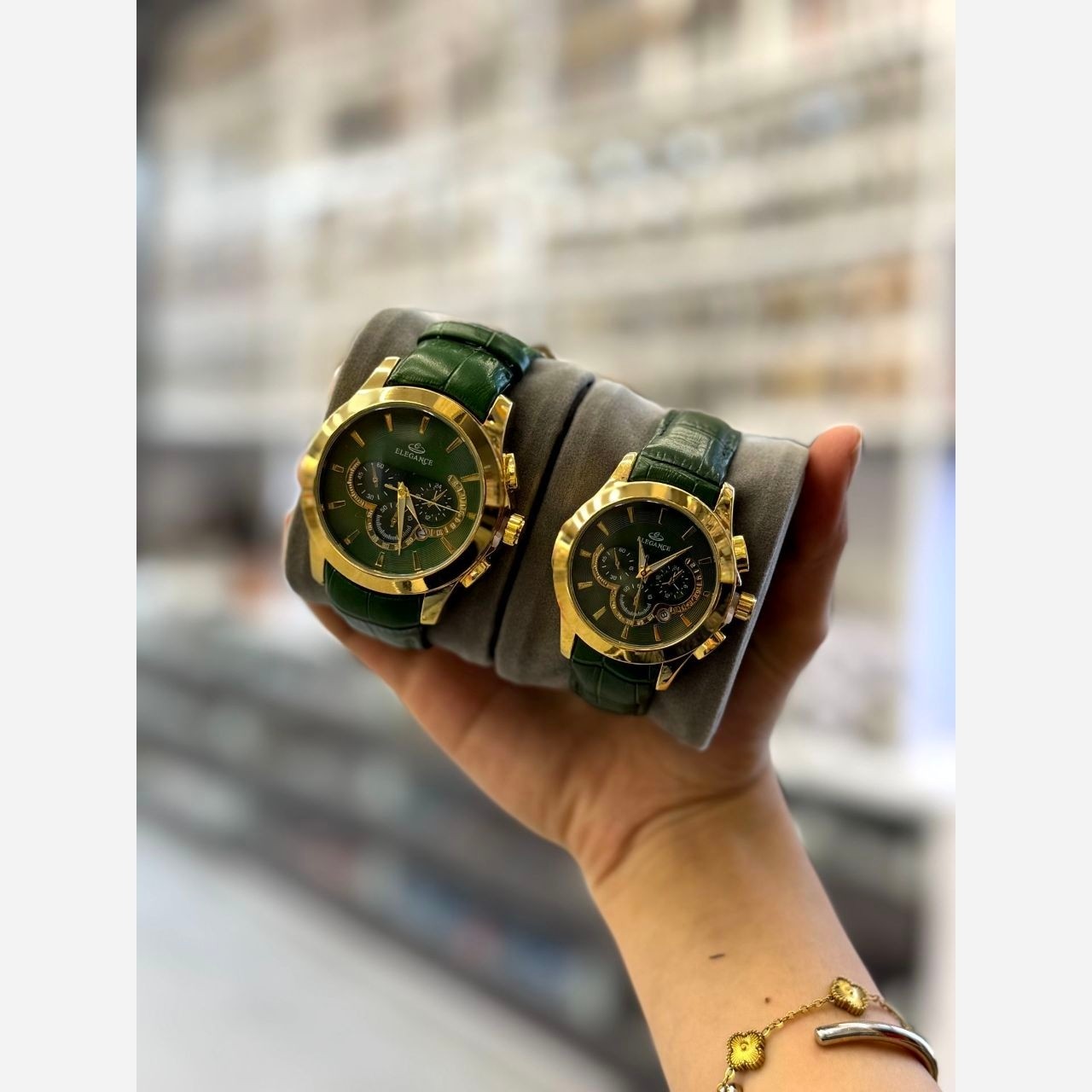 ساعت بند چرم الگانس کیفیت عالی شیک و زیبا تاریخ دار قاب استیل ارسال رایگان فروش به صورت تک و ست
