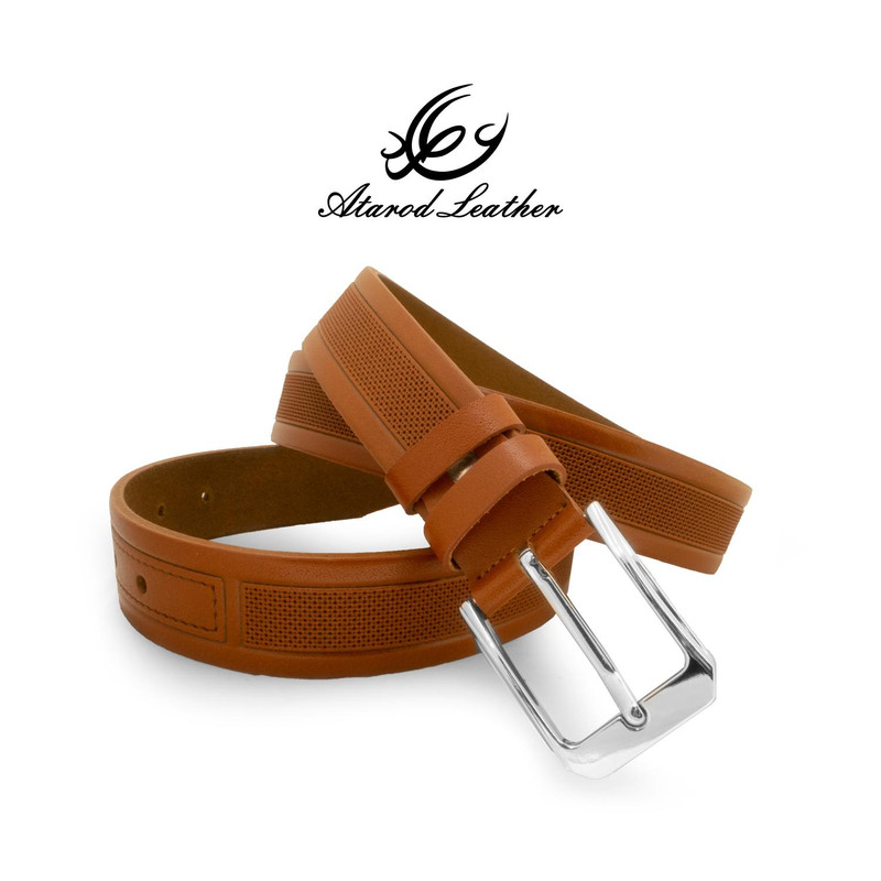 کمربند مردانه چرم عطارد مدل چرم طبیعی گاومیش کد B35