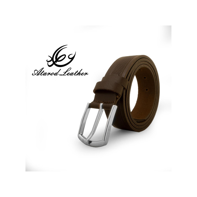 کمربند مردانه چرم عطارد مدل چرم طبیعی گاومیش کد B35