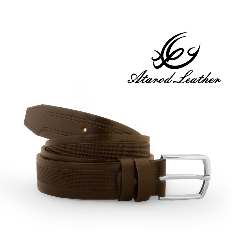 کمربند مردانه چرم عطارد مدل چرم طبیعی گاومیش کد B35