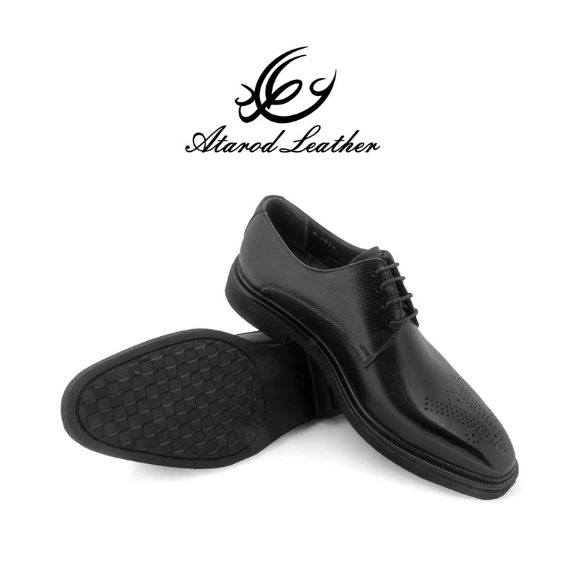 کفش مردانه چرم عطارد مدل چرم طبیعی کد SH309