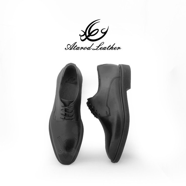 کفش مردانه چرم عطارد مدل چرم طبیعی کد SH309