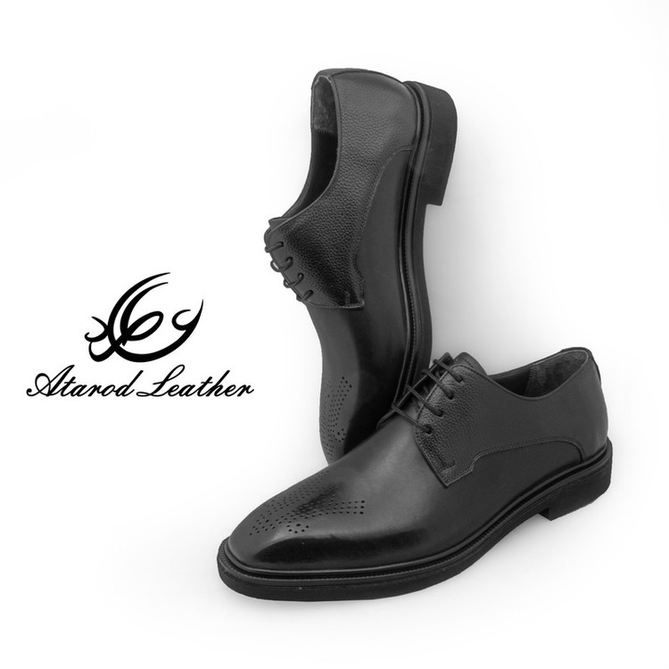 کفش مردانه چرم عطارد مدل چرم طبیعی کد SH309