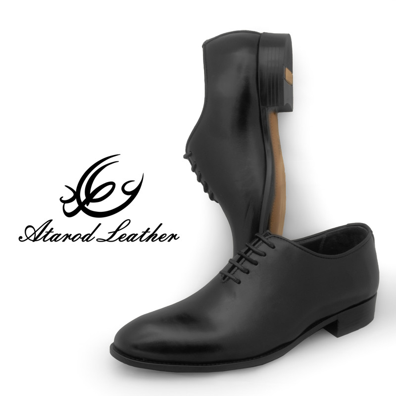 کفش رسمی مردانه چرم عطارد مدل چرم طبیعی کد SH317