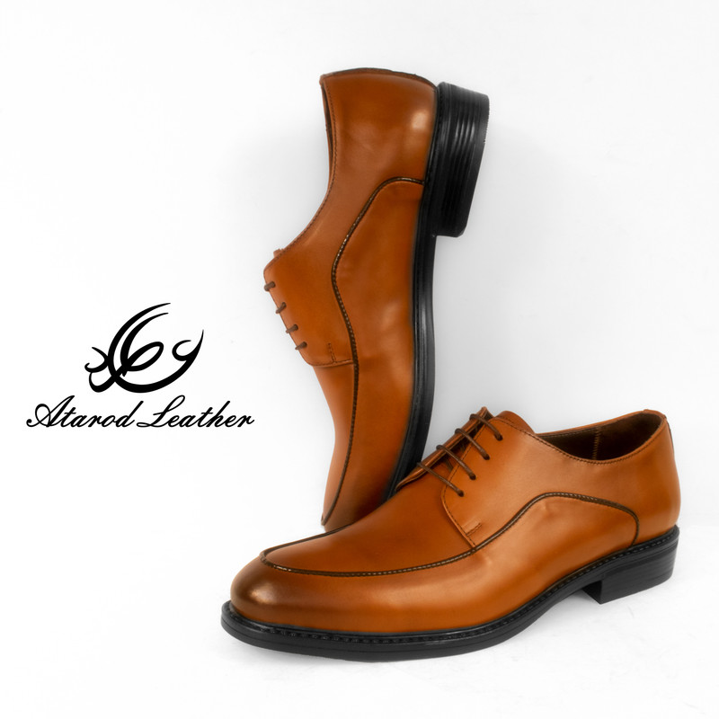 کفش مردانه چرم عطارد مدل چرم طبیعی کد SH246