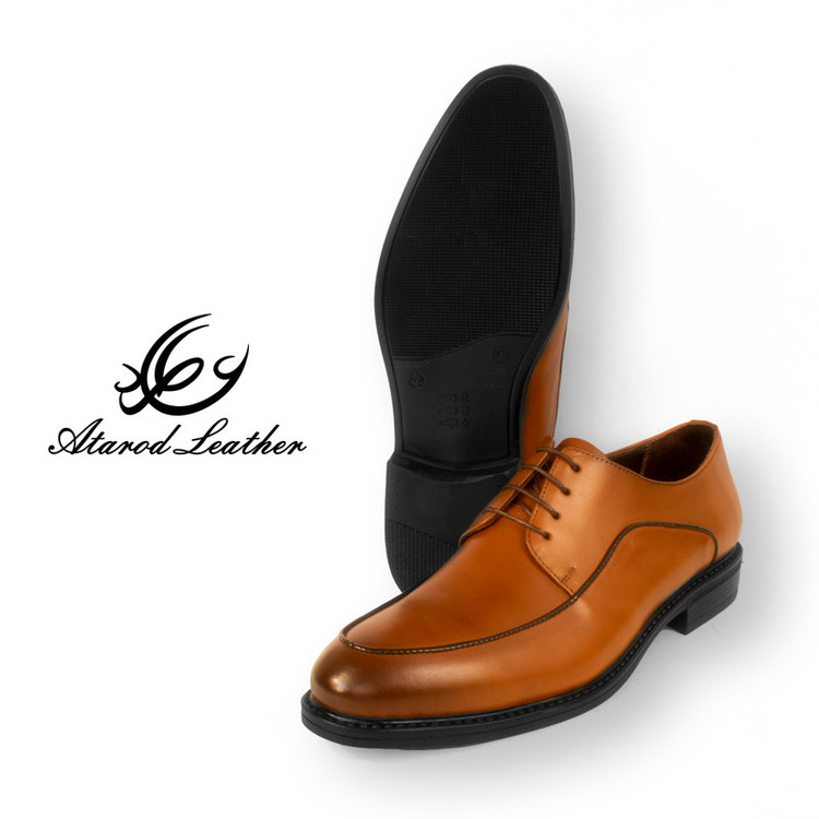 کفش مردانه چرم عطارد مدل چرم طبیعی کد SH246
