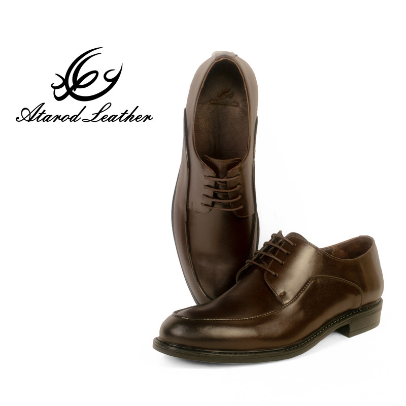 کفش مردانه چرم عطارد مدل چرم طبیعی کد SH246