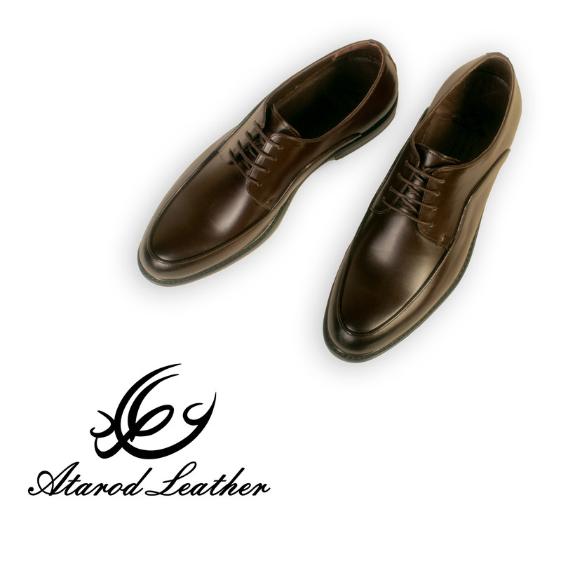 کفش مردانه چرم عطارد مدل چرم طبیعی کد SH246