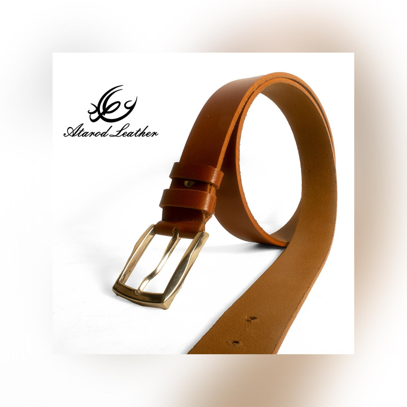 کمربند مردانه چرم عطارد مدل چرم طبیعی کد B11