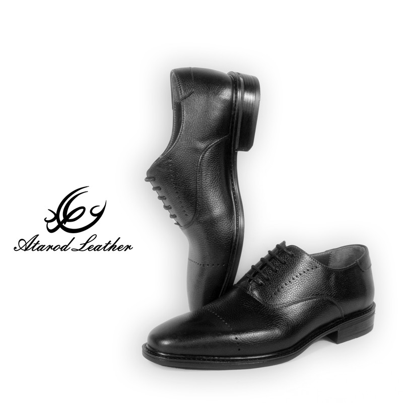 کفش مردانه چرم عطارد مدل چرم طبیعی کد SH249
