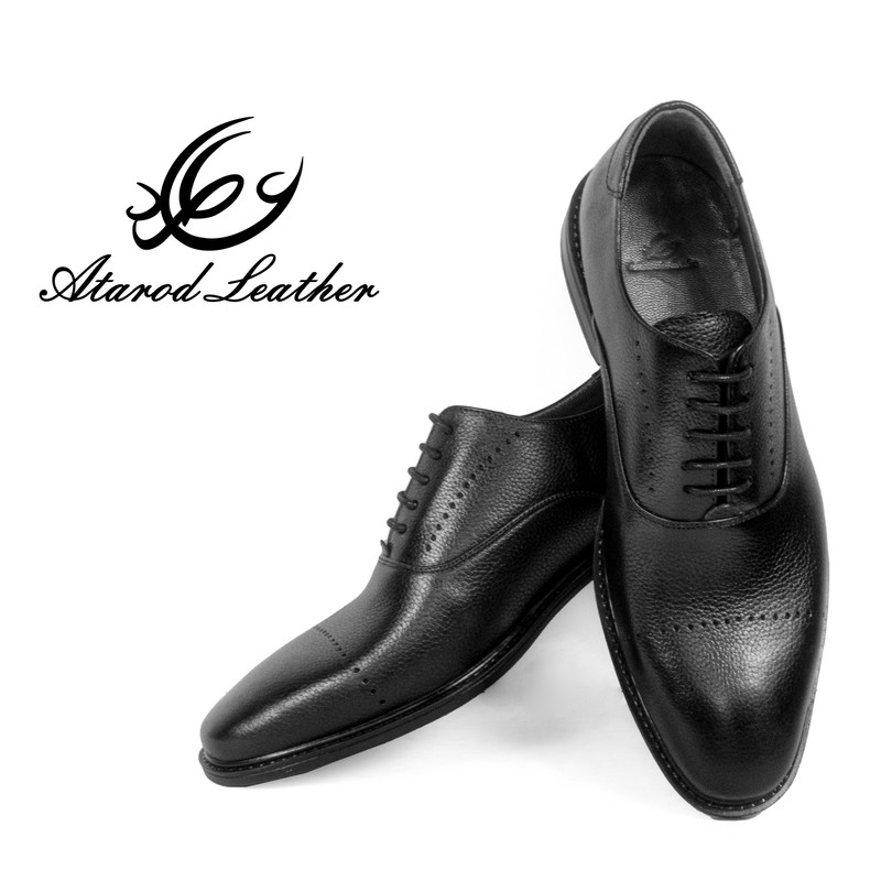 کفش مردانه چرم عطارد مدل چرم طبیعی کد SH249
