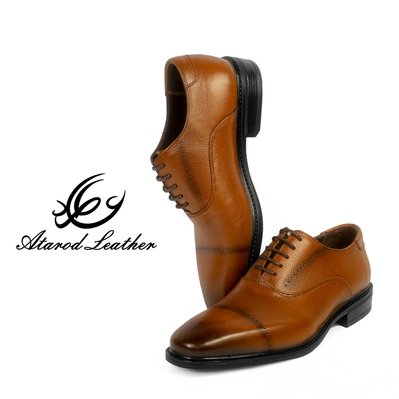 کفش مردانه چرم عطارد مدل چرم طبیعی کد SH249