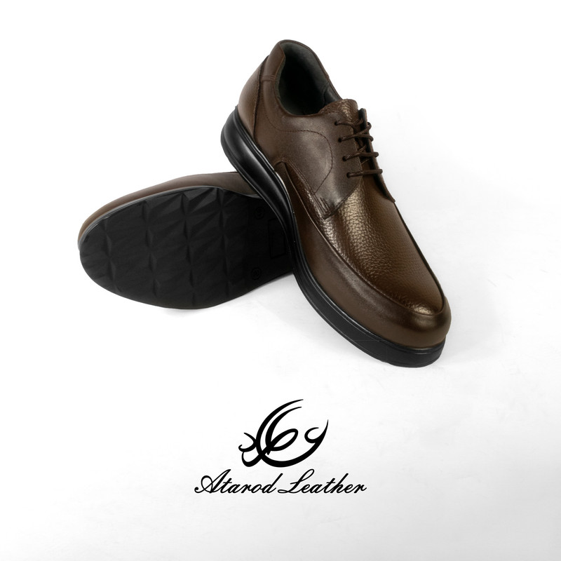 کفش طبی مردانه چرم عطارد مدل چرم طبیعی کد SH163