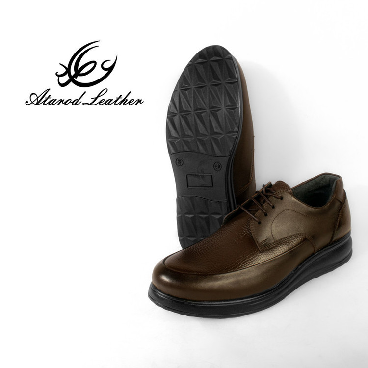 کفش طبی مردانه چرم عطارد مدل چرم طبیعی کد SH163