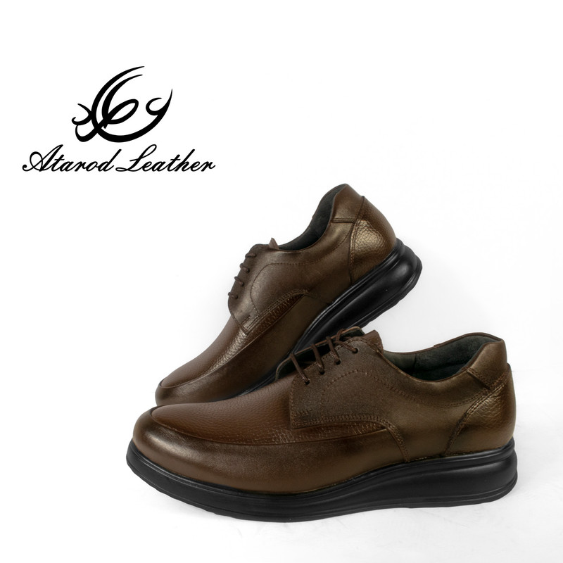 کفش طبی مردانه چرم عطارد مدل چرم طبیعی کد SH163