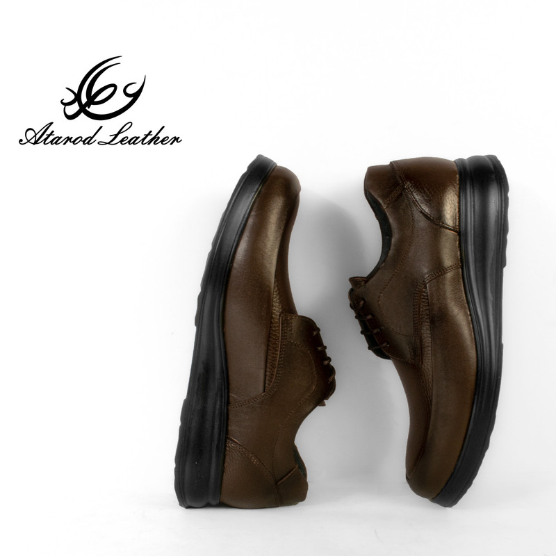 کفش طبی مردانه چرم عطارد مدل چرم طبیعی کد SH163
