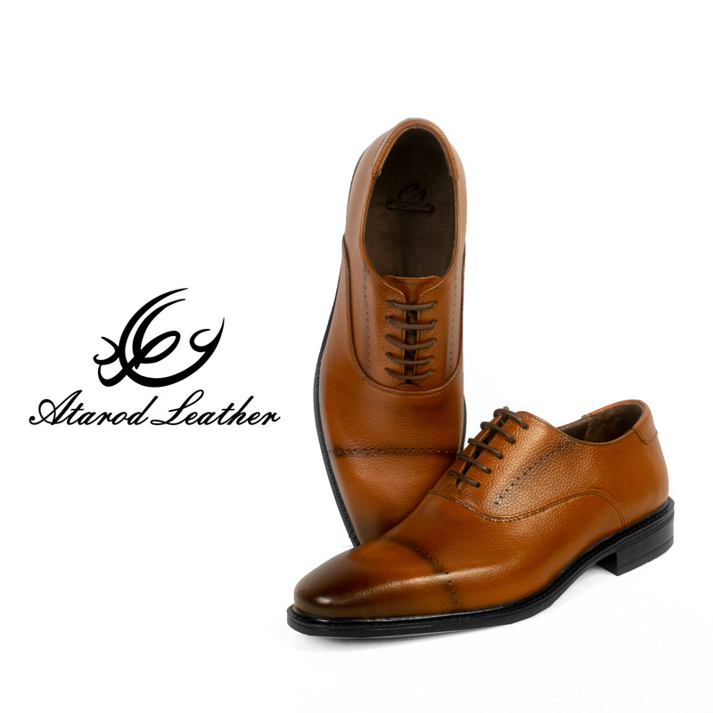 کفش مردانه چرم عطارد مدل چرم طبیعی کد SH249