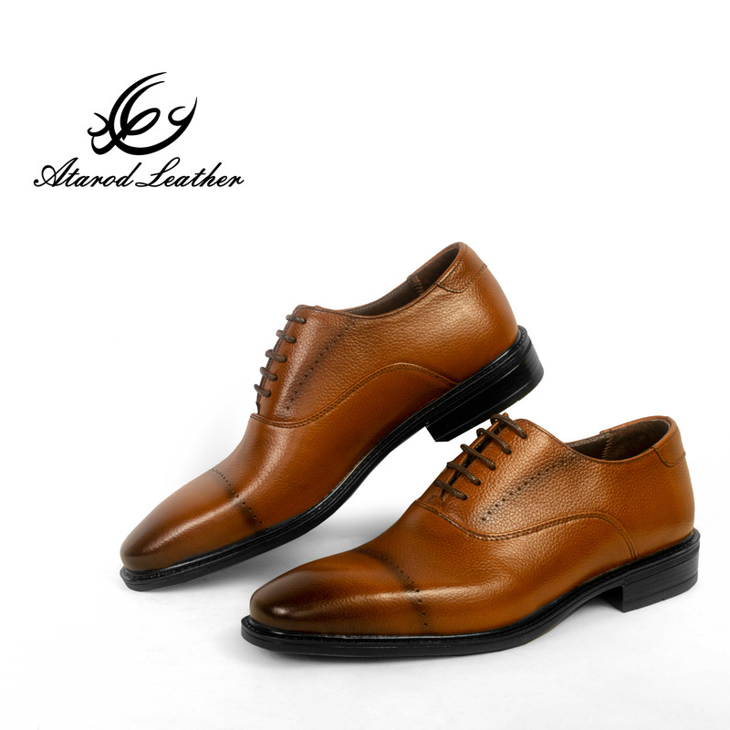 کفش مردانه چرم عطارد مدل چرم طبیعی کد SH249