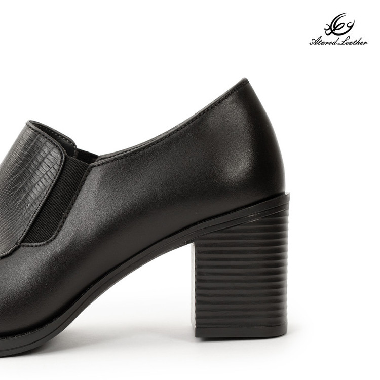 کفش پاشنهدار زنانه چرم عطارد مدل SH395