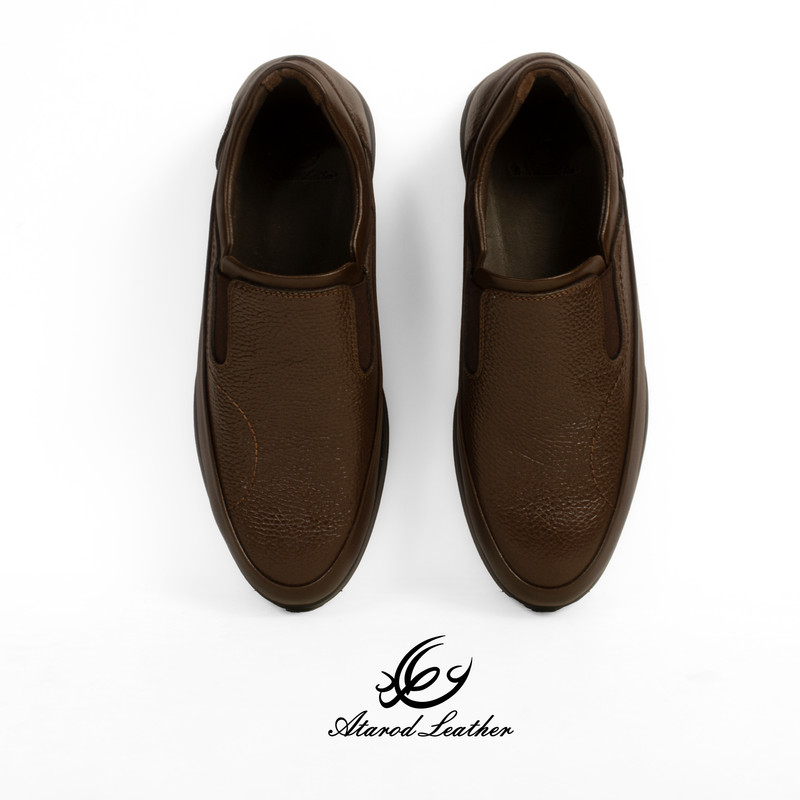 کفش طبی مردانه چرم عطارد مدل چرم طبیعی کد SH52