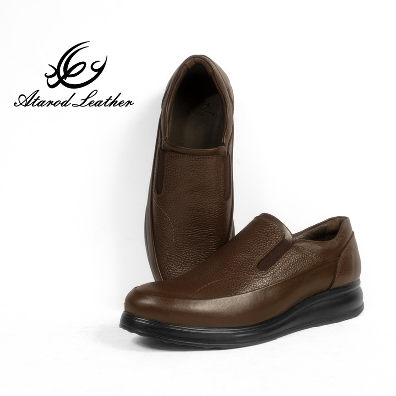 کفش طبی مردانه چرم عطارد مدل چرم طبیعی کد SH52