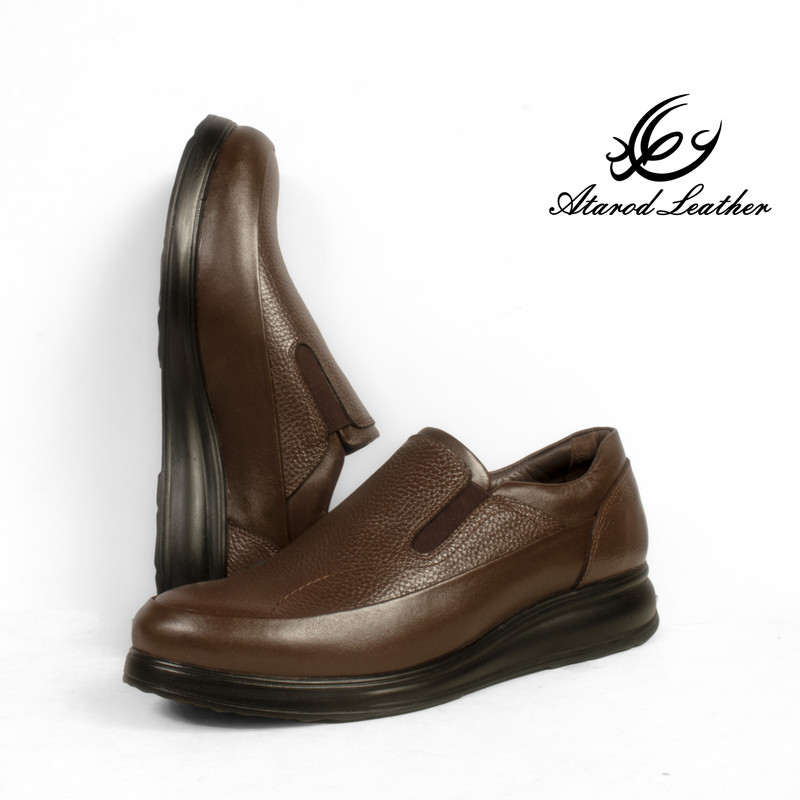 کفش طبی مردانه چرم عطارد مدل چرم طبیعی کد SH52