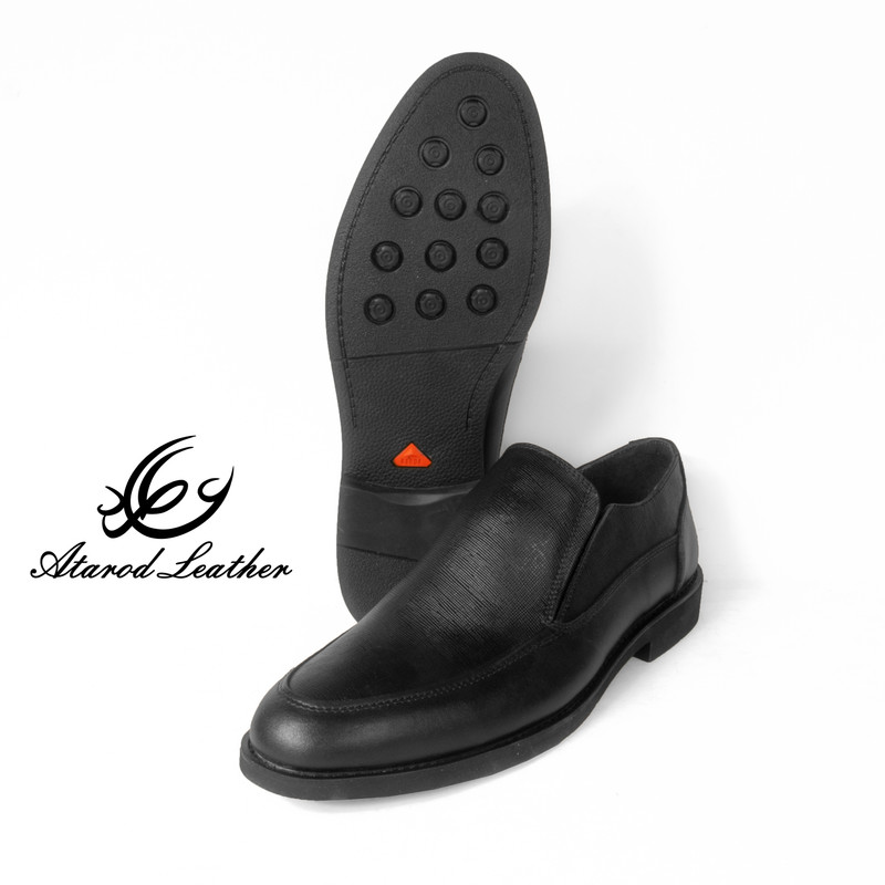 کفش مردانه چرم عطارد مدل چرم طبیعی کد SH96