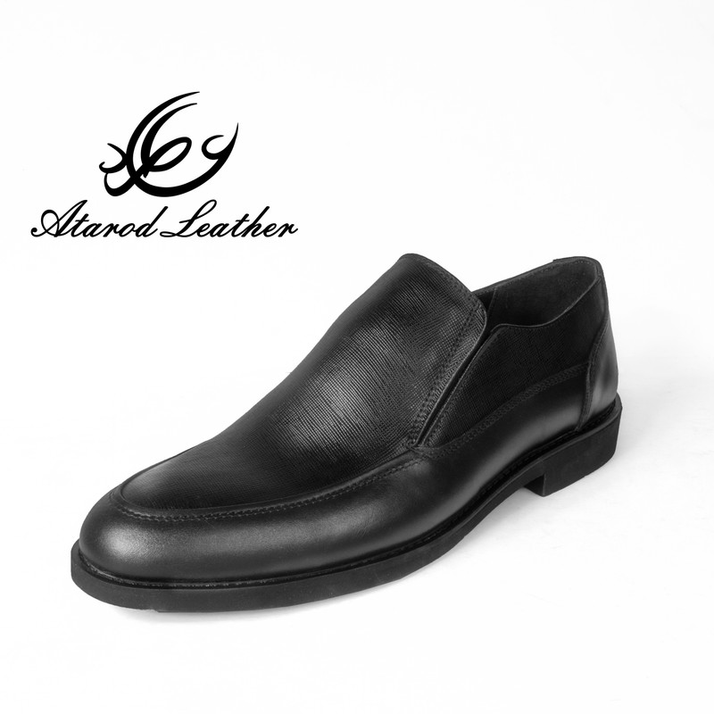 کفش مردانه چرم عطارد مدل چرم طبیعی کد SH96