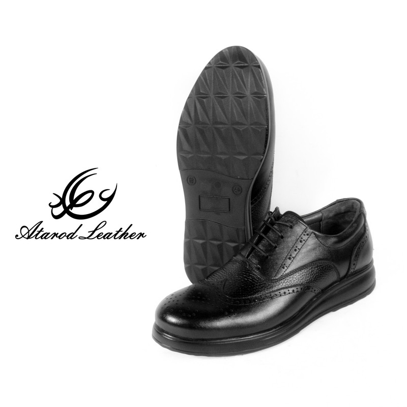 کفش طبی مردانه چرم عطارد مدل چرم طبیعی کد SH188